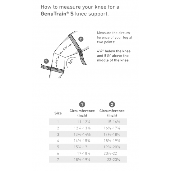 GenuTrain S Active support with lateral joint splints supports the